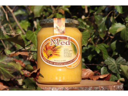 Med květový slunečnicový pastový 900g