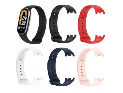 Základní silikonový náhradní náramek pro Mi Band 8 společný