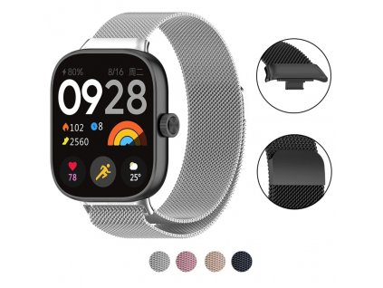 Milánský tah celokovový řemínek pro Xiaomi Redmi Watch 4 spol