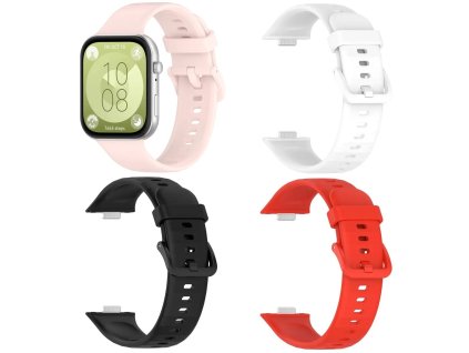 Silikonový řemínek se zapínáním na sponu pro Huawei Watch Fit 3 spol