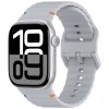 Sportovní silikonový řemínek se zapínáním na sponu pro Apple Watch 42mm/44mm/45mm/46mm/49mm šedá