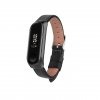 Kožený náhradní náramek pro Mi Band 5 černá černá