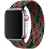 Pletený navlékací řemínek pro Apple Watch 38mm/40mm/41mm khaki červená černá