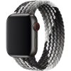 Pletený navlékací řemínek pro Apple Watch 42mm/44mm/45mm bílá šedá černá