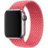 Pletený navlékací řemínek pro Apple Watch 42mm/44mm/45mm punčově růžová
