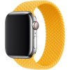 Pletený navlékací řemínek pro Apple Watch 42mm/44mm/45mm žlutooranžový