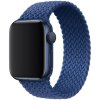 Pletený navlékací řemínek pro Apple Watch 42mm/44mm/45mm atlanticky modrá