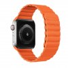 Kožený magnetický loop pro Apple Watch 38mm/40mm oranžová