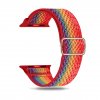 Nastavitelný nylonový elastický loop řemínek pro Apple Watch 38mm/40mm Edice Pride