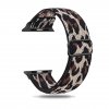 Kožený magnetický loop řemínek pro Apple Watch 42mm/44mm leopard