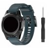 Silikonový řemínek pro Garmin EasyFit/QuickFit 26mm modrá šeď