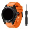 Silikonový řemínek pro Garmin EasyFit/QuickFit 22mm oranžová