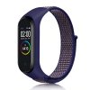 Nylonový náhradní náramek pro Mi Band 3/4 na suchý zip tmavě modrá