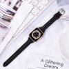 Slim kožený řemínek pro Apple Watch 38mm/40mm/41mm černá