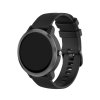 Jednobarevný silikonový řemínek pro chytré hodinky 18mm černá 2