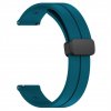 Silikonový řemínek s magnetickou sponou pro chytré hodinky 22mm tyrkysová