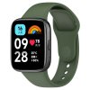 Silikonový řemínek pro Xiaomi Redmi Watch 3 Active khaki zelená army