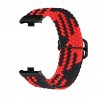 Nastavitelný nylonový elastický loop řemínek pro Xiaomi Redmi Watch 4 červena černa