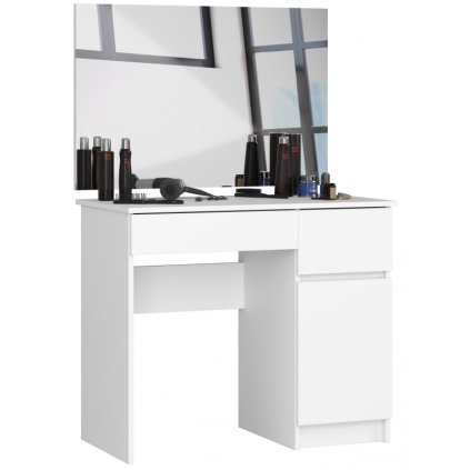 toaletka kosmetyczna z lustem p 2sl 900x600 prawa biala