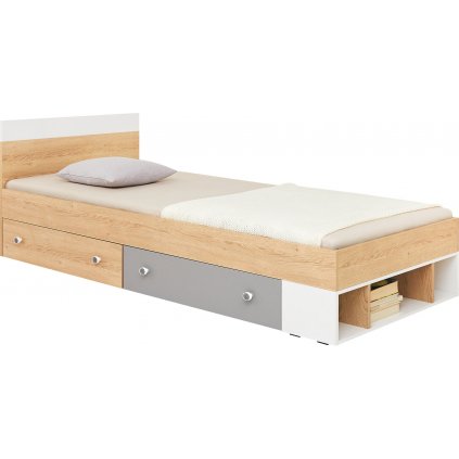 Pohodlná jednolůžková postel PIXEL PX15, nabízející moderní vzhled a dokonalý design