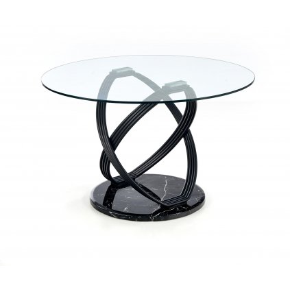 designový jídelní stolek octavio designová noha skleněná deska
