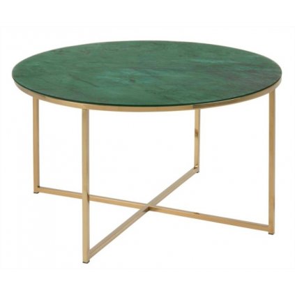 Konferenční stolek MELLISA 2 | zelený mramor