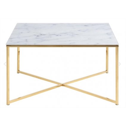 Konferenční stolek MELLISA 4 | bílý mramor