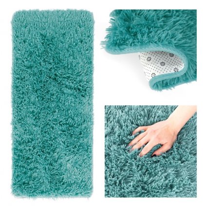 makky koberec karvag v tyrkysové barvě