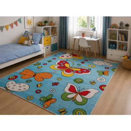 Koberec KINDER světle modrá C795A 160 x 220 cm