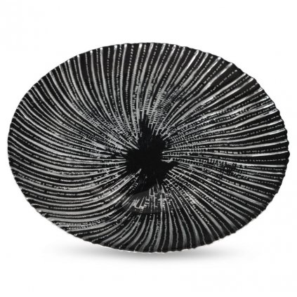 stylový dekorativní talíř adina černý