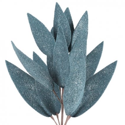 Designový umělý květ FLORE 686 v modrém provedení na halouzce
