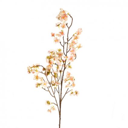 Krásný umělý květ FLORE 283 v jemném růžovém provedení na halence.