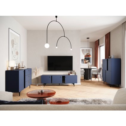 stylový tv stolek colours cs06 rtv165 3d modry