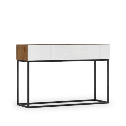 moderní příruční stolek avorio dub artisan bílá