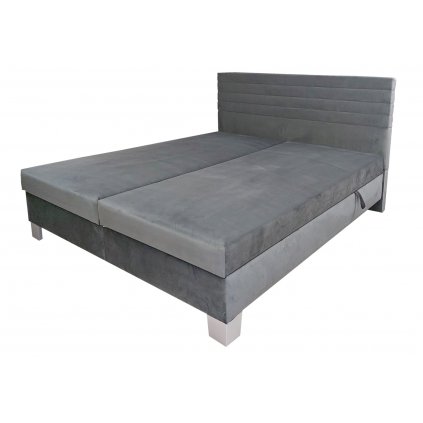 moderní manželská caluněná postel dona s uloznym prostorem