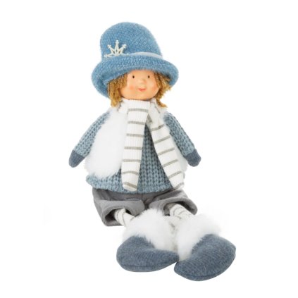 vánocní figúrka doll38A modra