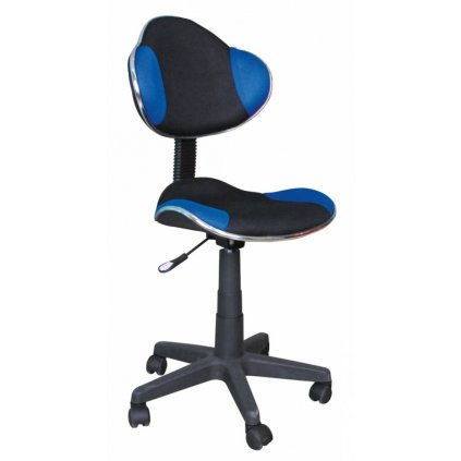 Praktická dětská židle Q-G2, v moderním designu černá a modrá