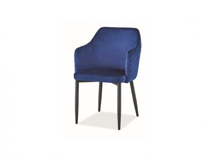 Elegantní jídelní židle ASTOR Velvet, v dokonalém modrém provedení