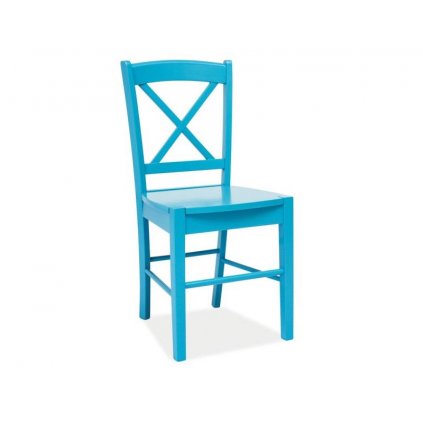 Moderní jídelní židle CD-56, v dokonalém modrém vzhledu