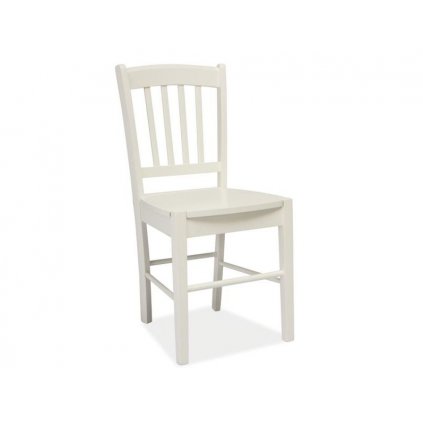 Nadčasová jídelní židle CD-57, v dokonalém bílém vzhledu