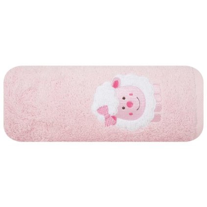 bavlněné ručníky do koupelny BABY 31 růžové s oveckou