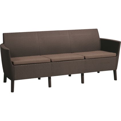 třímístná pohovka salomon 3 seater sofa v hnědé barvě