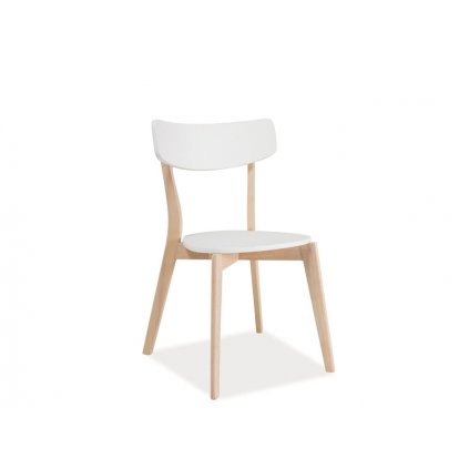 moderní bílá jídelní židle TIBI