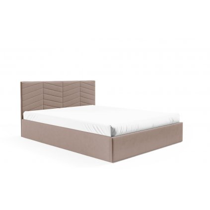 stylová caluněna manželská postel lucy06 triniti01 s designovým přešíváním
