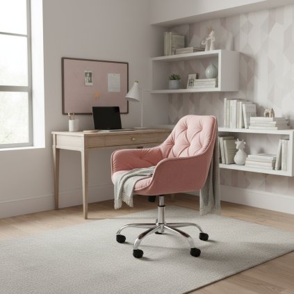 moderní-kancelářská-stolická-q-190-růžová