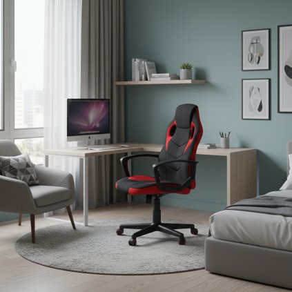 skvěle-kancelářské-křeslo-dakar-červená