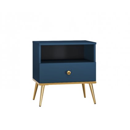 nocní stolek nemari 06 v atraktivním modrém provedení