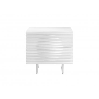 Elegantní noční stolek HUDSON H15, v bílém provedení
