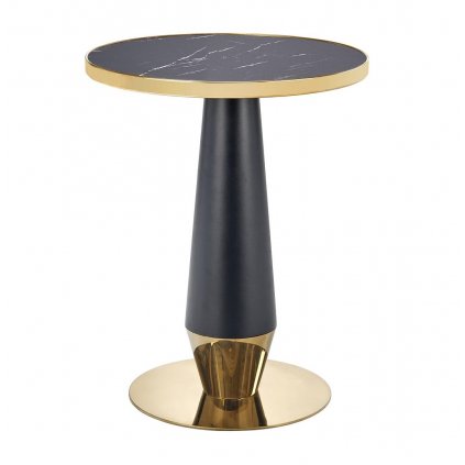moderní čieno zlatý jídelní stůl Monali