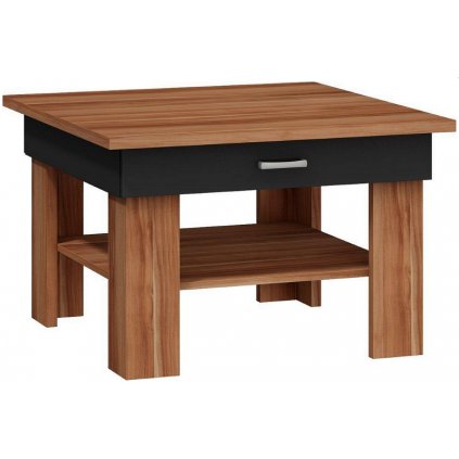 Nadčasový konferenční stolek OMEGA, v designu švestka / černý lesk